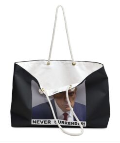 Trump Never Surrender Weekender Bag Open