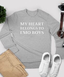 Vibe2k My Heart Belongs To Emo Boys Shirt