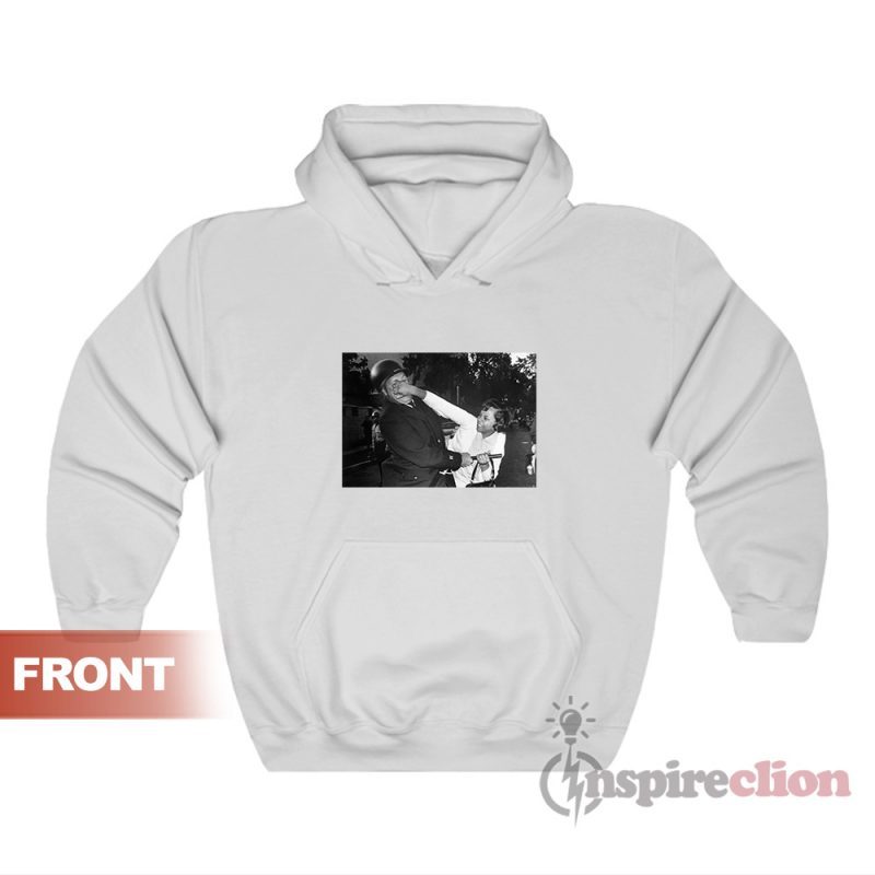A Black Woman Claws At A Milwaukee Police Captain's Face Hoodie For Unisex