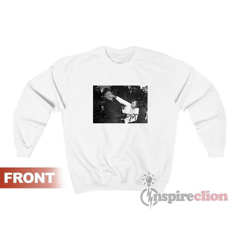 A Black Woman Claws At A Milwaukee Police Captain's Face Sweatshirt