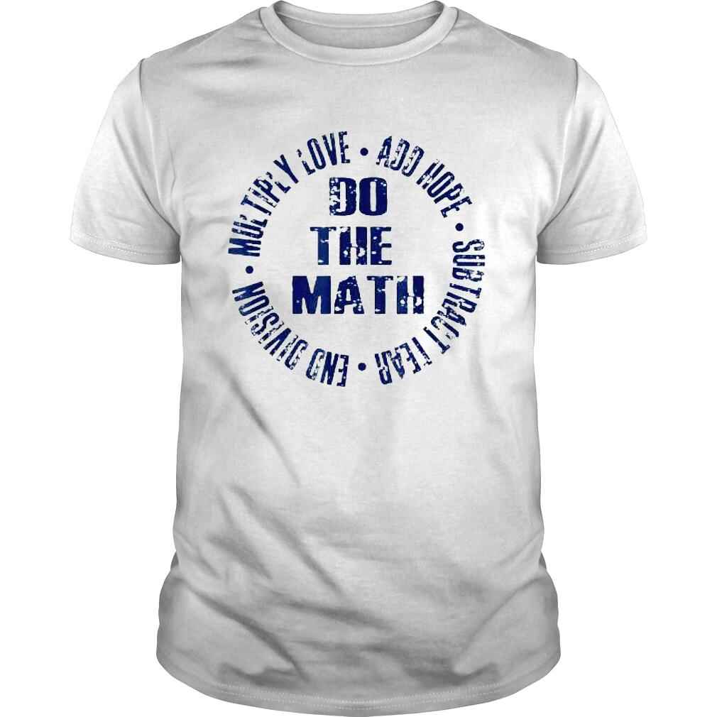 Add hope multiply love do the math retro feel christian top 2022 shirt