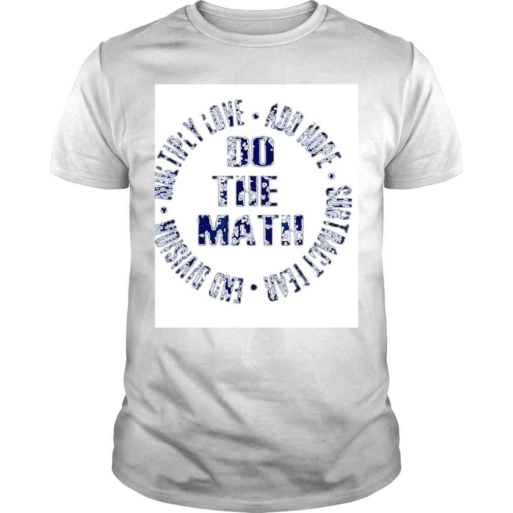 Add Hope Multiply Love Do the Math Retro Feel Christian Top Tee Shirt