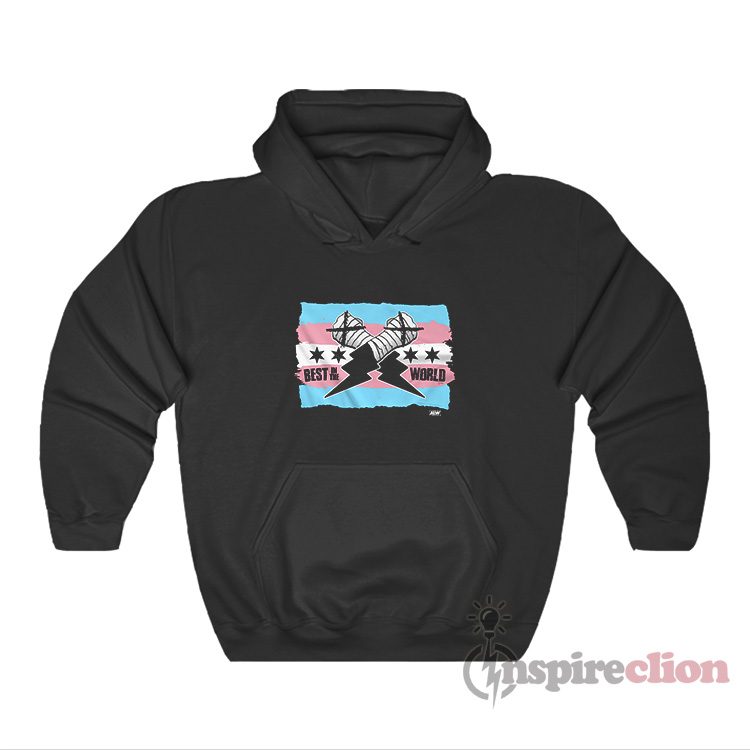 AEW CM Punk Best In The World Trans Pride Hoodie