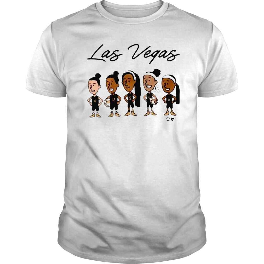 Aja Wilson Kelsey Plum Chelsea Gray Dearica Hamby Las Vegas Basketball 2022 Shirt