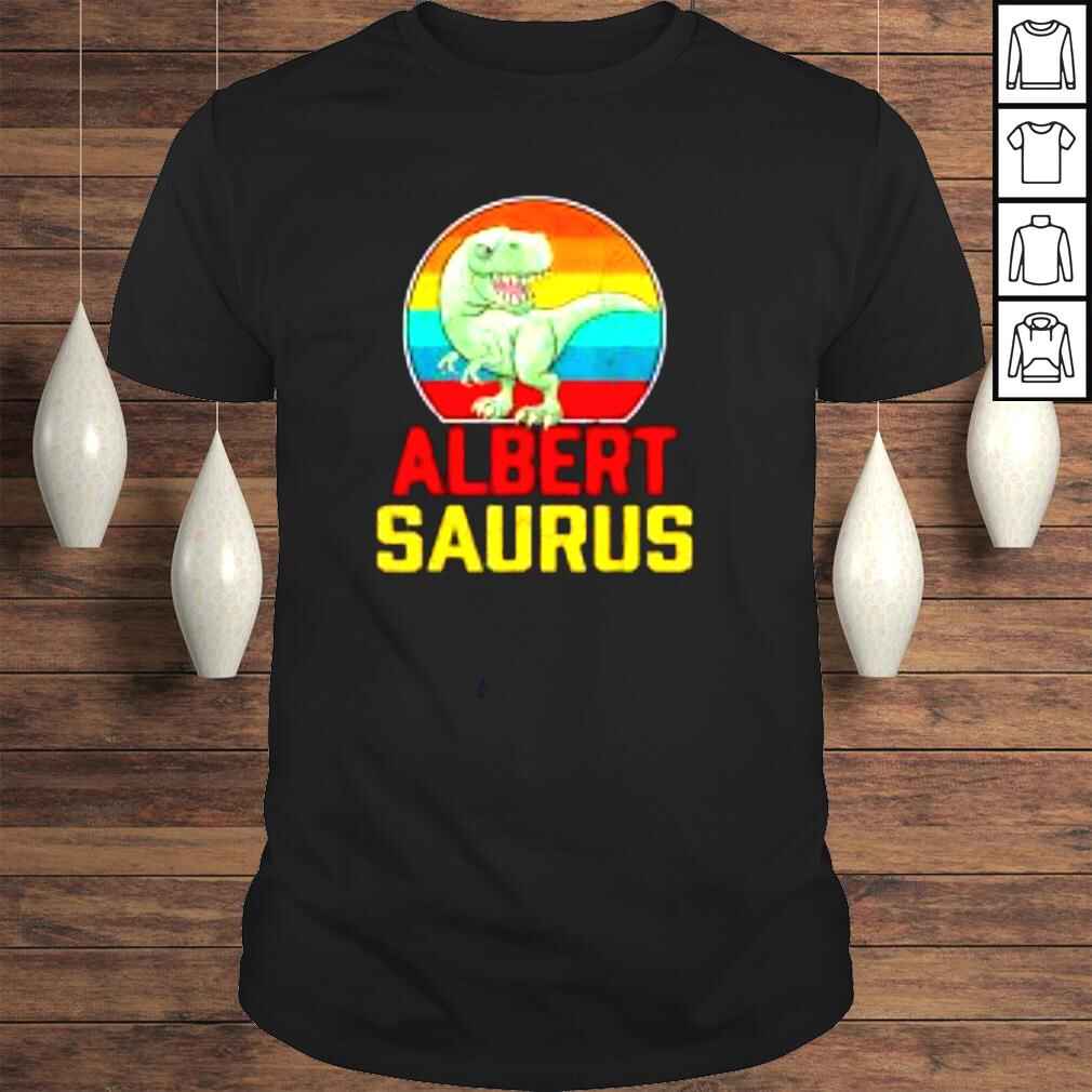 Albert Saurus Family Reunion Last Name Team Funny Custom Shirt