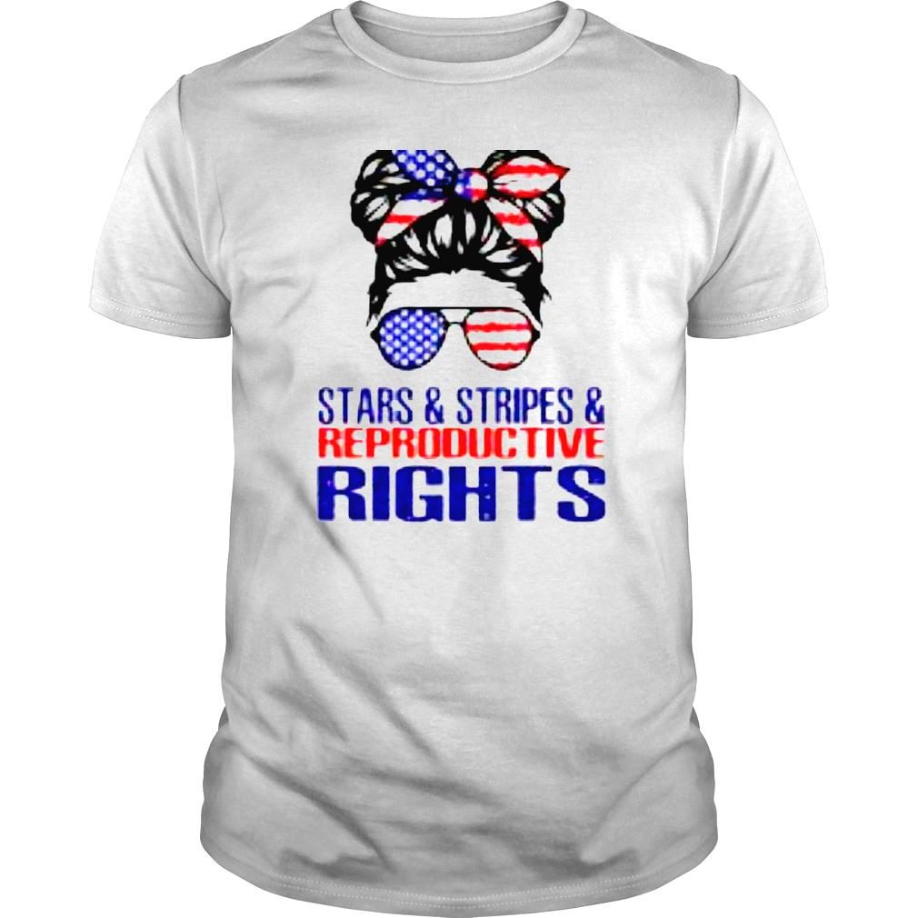 America girl stars stripes and reproductive rights shirt