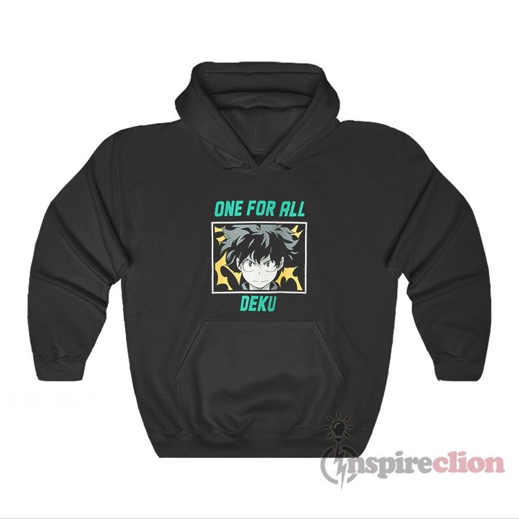 Anime Manga My Hero Academia One For All Deku Hoodie