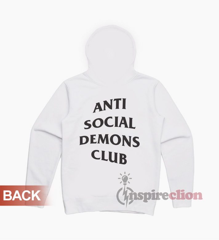 Anti Social Demons Club ASSC Hoodie For Women's Or Men's