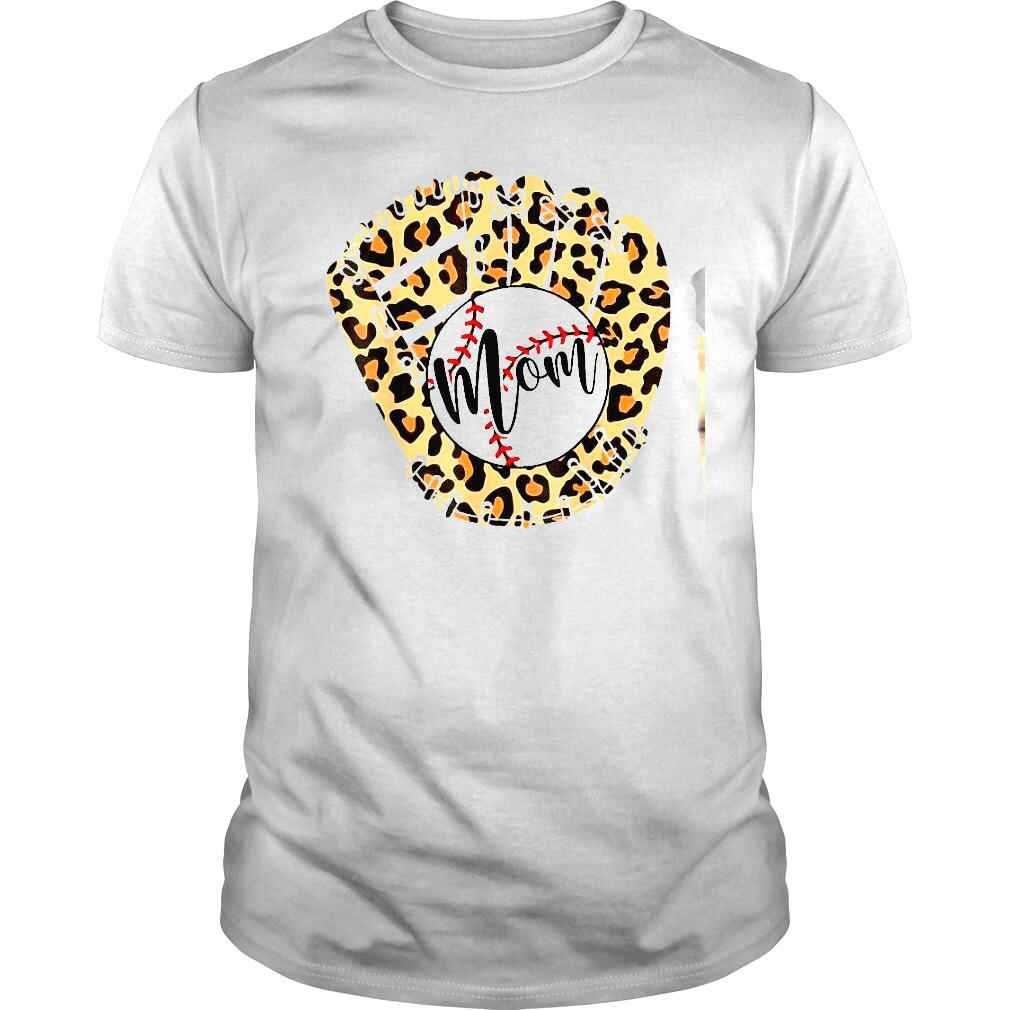 Baseball Mom Leopard Softball Mama Mother’s Day 2022 Tee Shirt