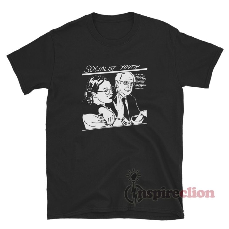 Bernie Sanders And Alexandria Ocasio Cortez Socialist Youth T-Shirt