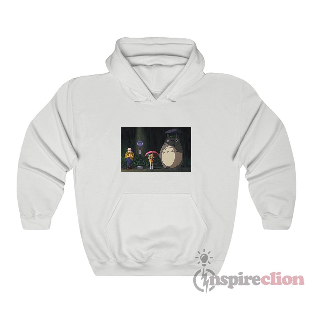 Bernie Sanders My Neighbor Totoro Bus Stop Meme Hoodie