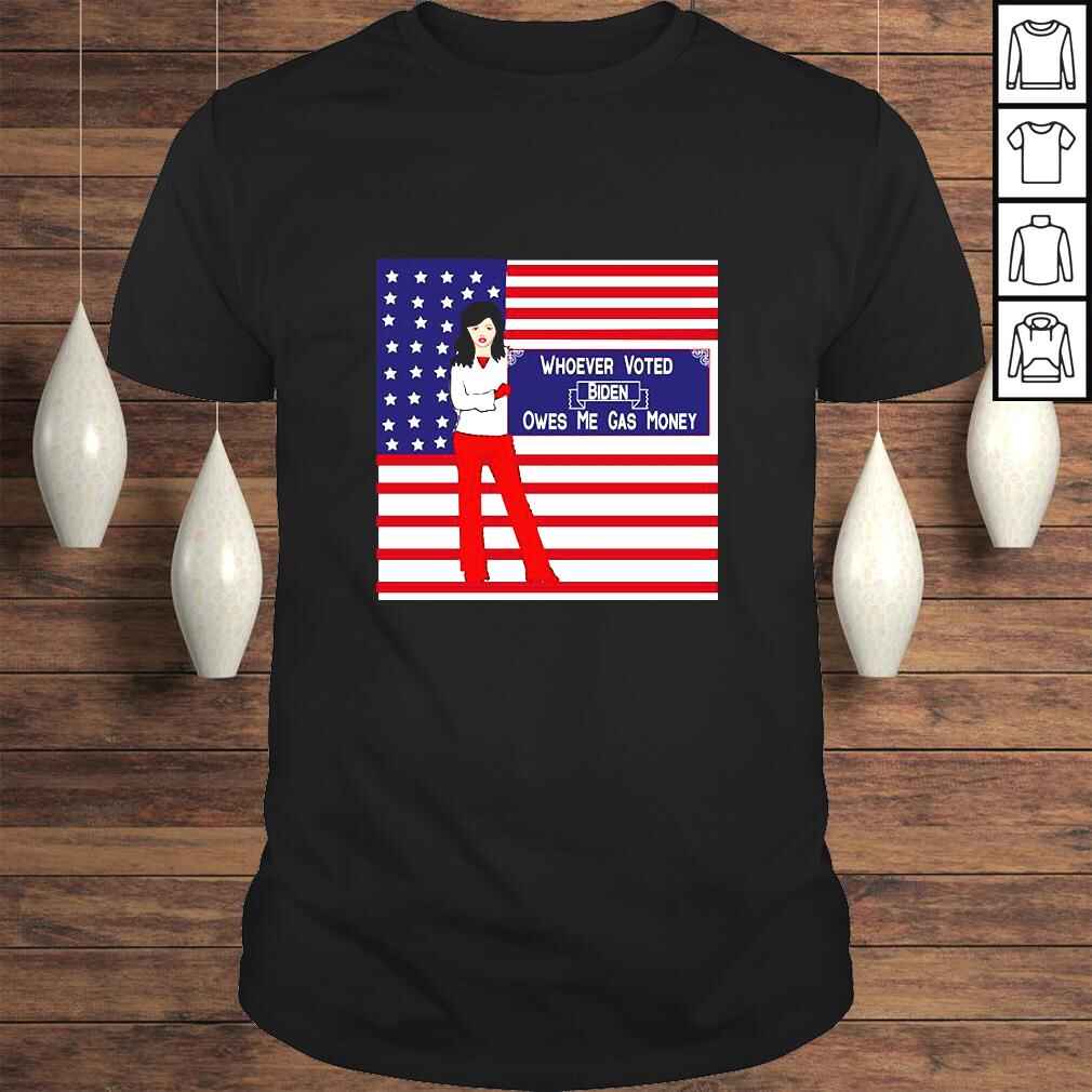 Biden Voter Owes Me Gas MoneyAnti President Biden USA Flag TShirt