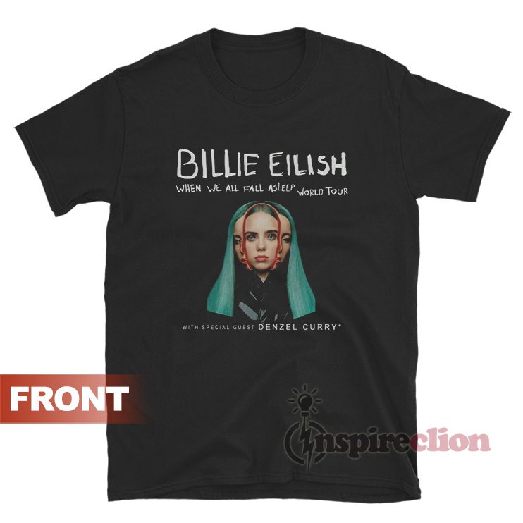 Billie Eilish When We All Fall Asleep World Tour T-Shirt