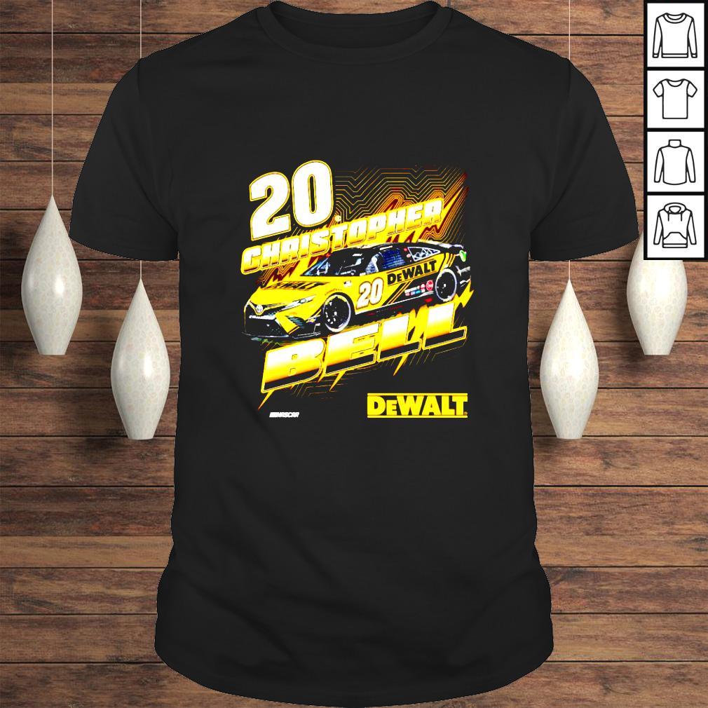 Christopher Bell Joe Gibbs Racing Team Collection Black DeWalt Groove shirt