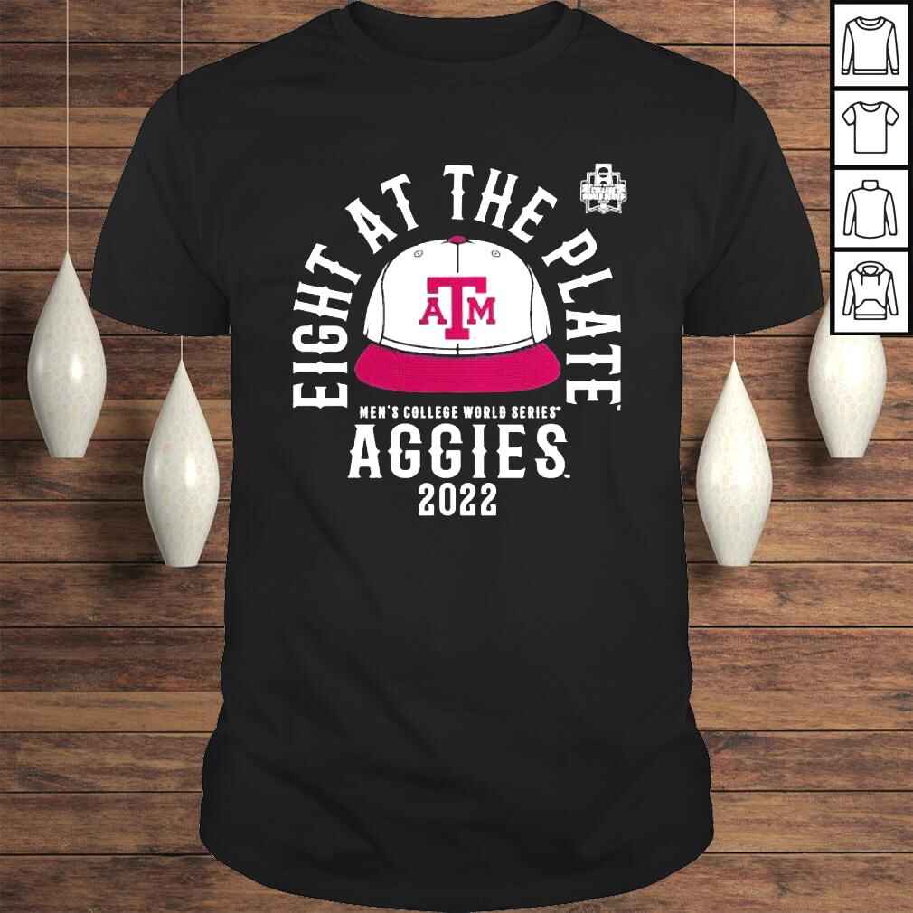 Eight at the Plate Mens College World Series Aggies 2022 shirt