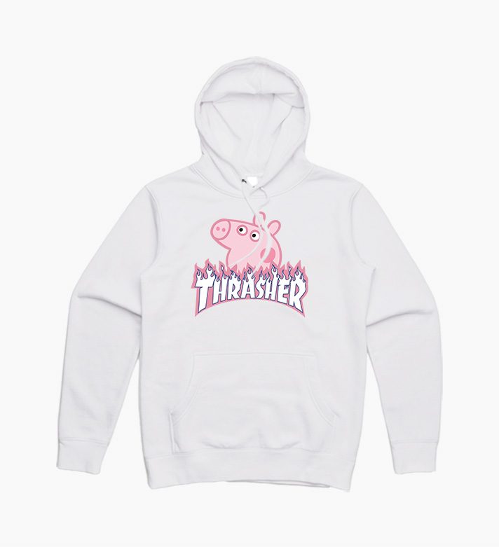 For Sale Peppa Pig Flames Cartoon Cheap Trendy Hoodie