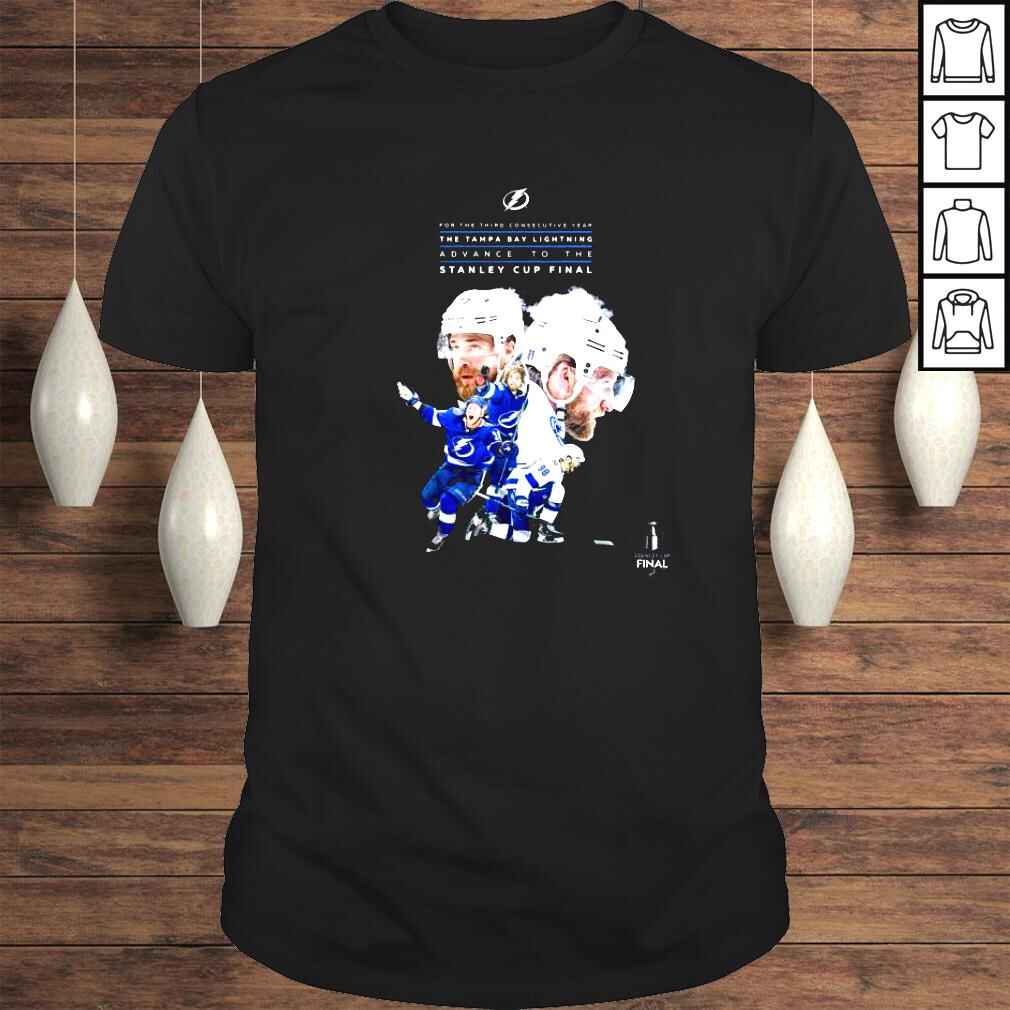 For the third consecutive year the Tampa Bay Lightning advance to the Stanley Cup Final shirt