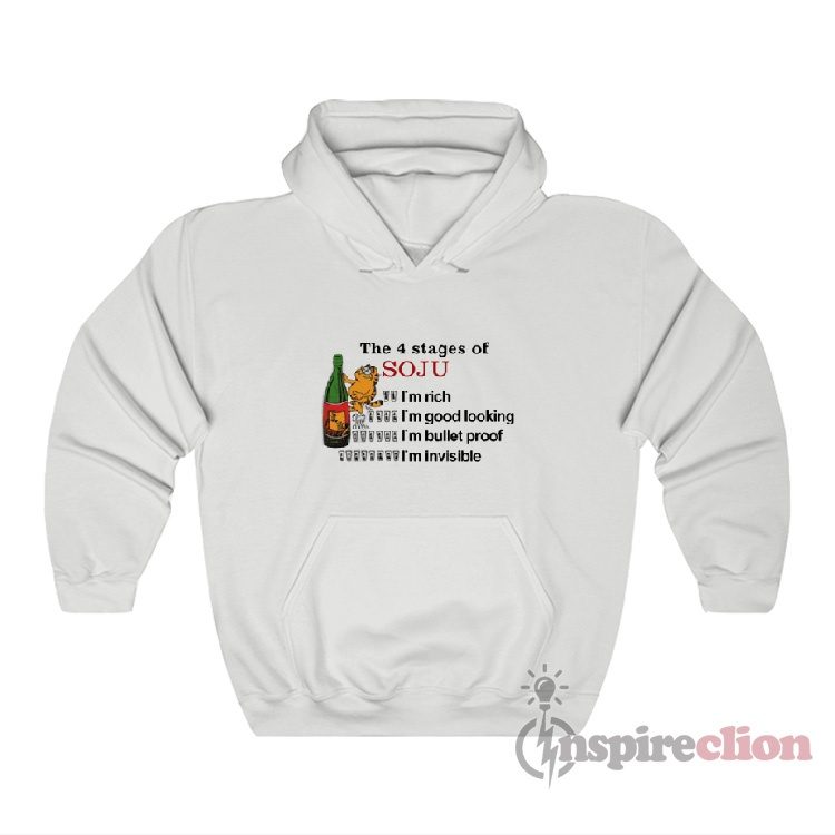 Garfield The 4 Stages Of Soju Hoodie