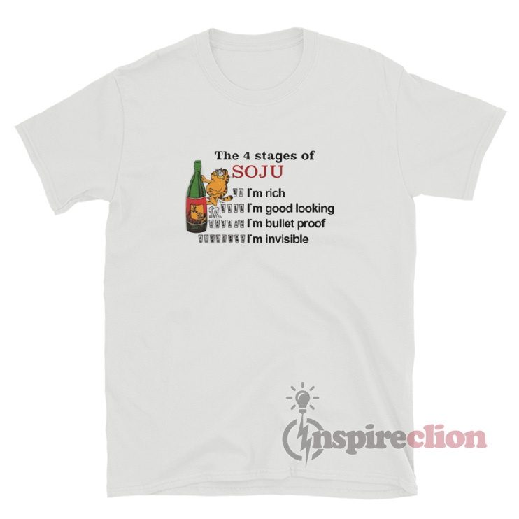 Garfield The 4 Stages Of Soju T-Shirt