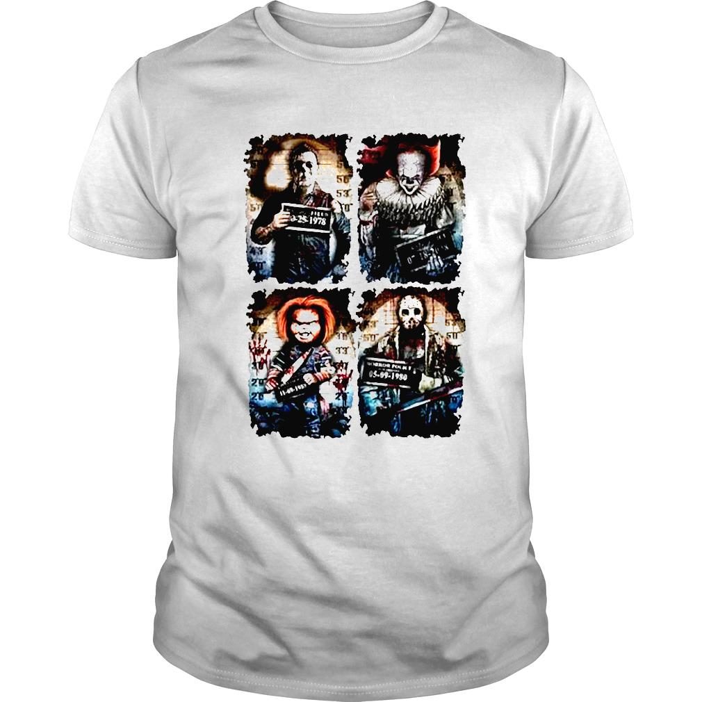 Halloween Horror Characters Horror Movie Killers Tshirt