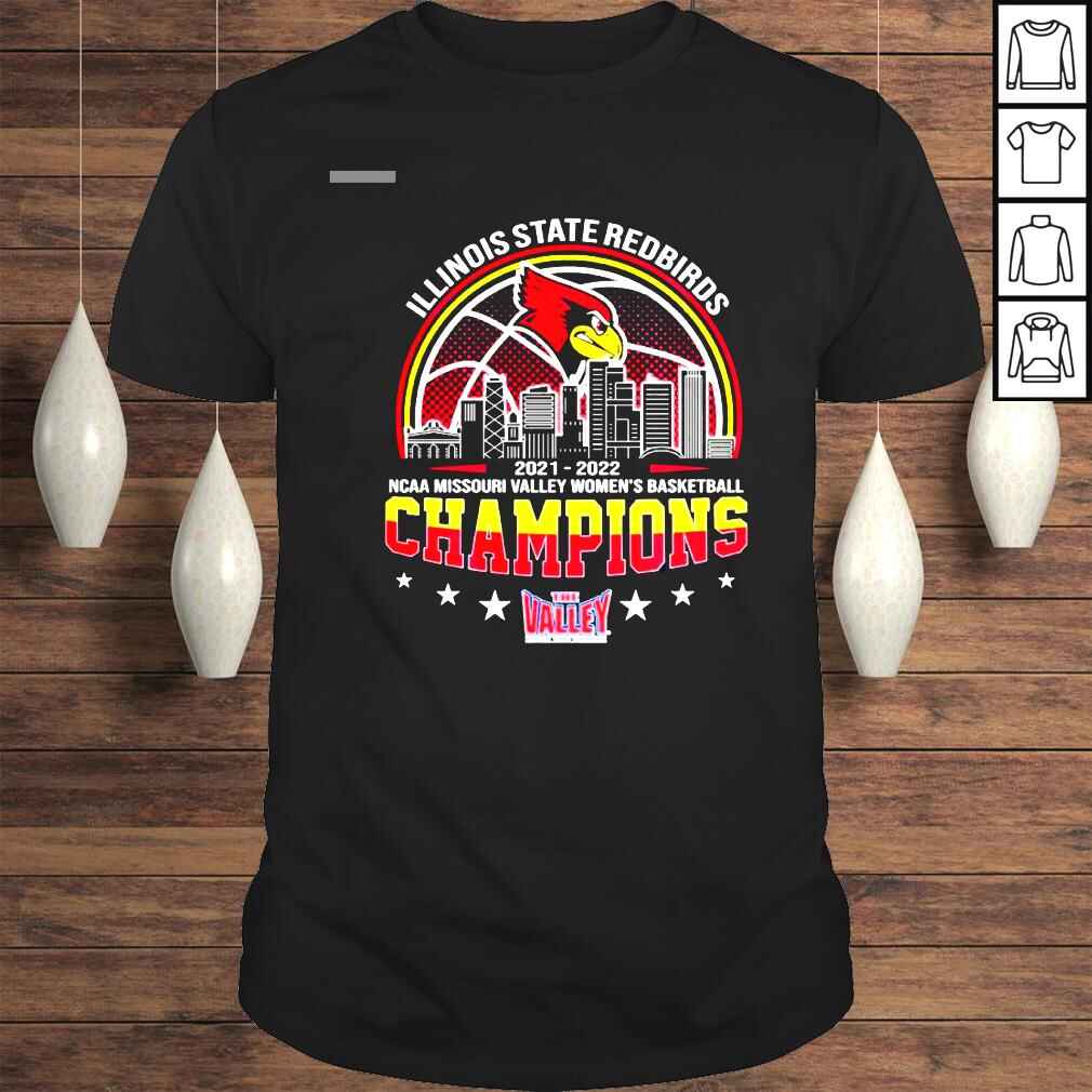 Illinois State Redbirds NCAA Missouri Valley Womens Basketball 20212022 Champions Shirt