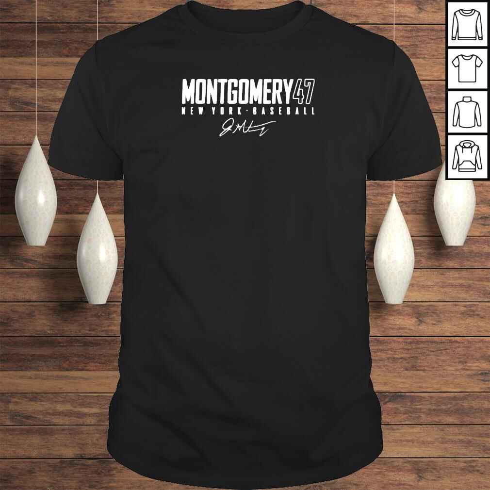 jordan Montgomery New York 47 baseball signature shirt