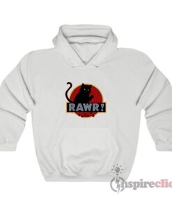 Jurassic Park Parody Cat Rawr Hoodie