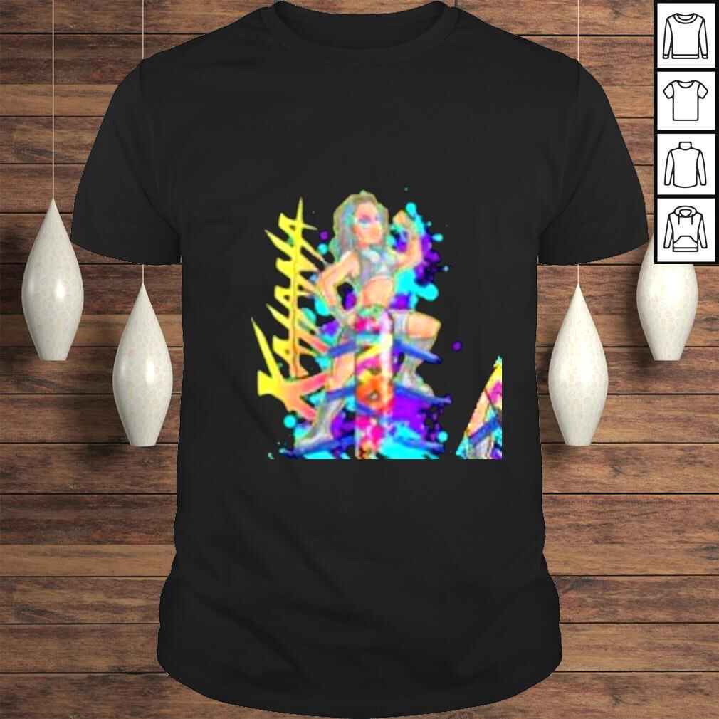 Katana Chance Illustrated colorful shirt