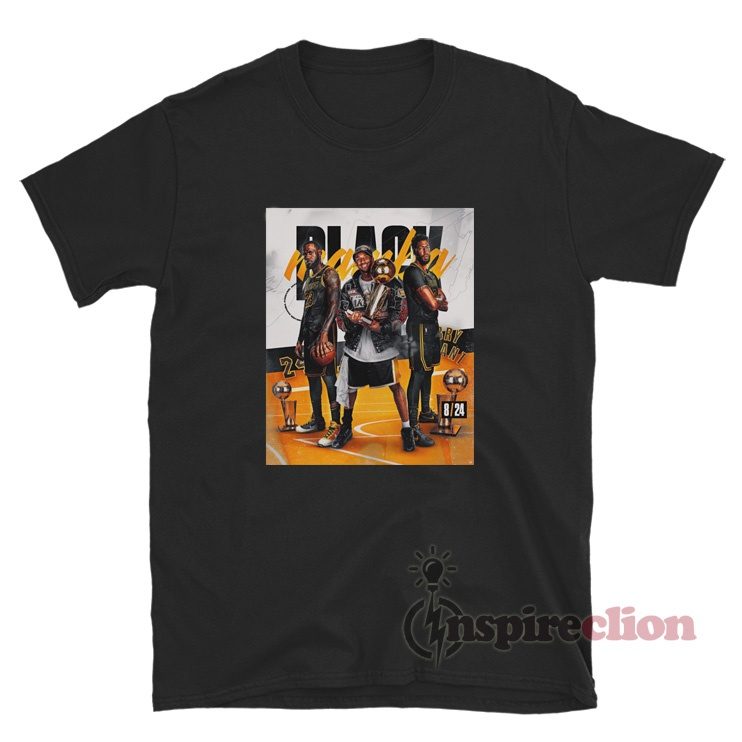 Lebron James Anthony Davis And Kobe Bryant Black Mamba T-Shirt