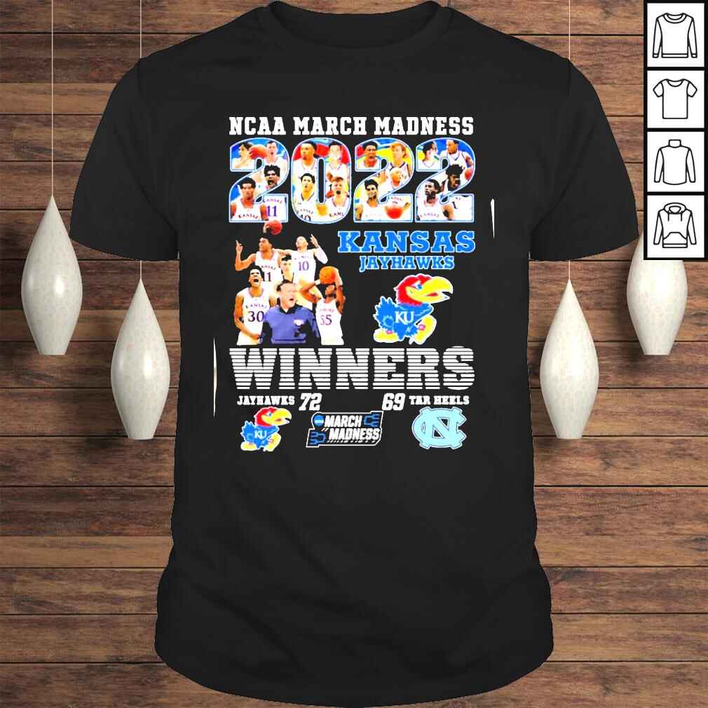 NCAA march madness 2022 Kasas Jyahawks winners 72 69 shirt