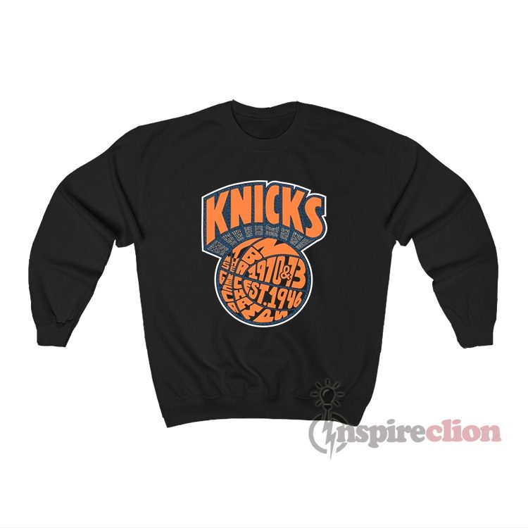 New York Knicks 75th Anniversary Names Players And Coaches Sweatshirt