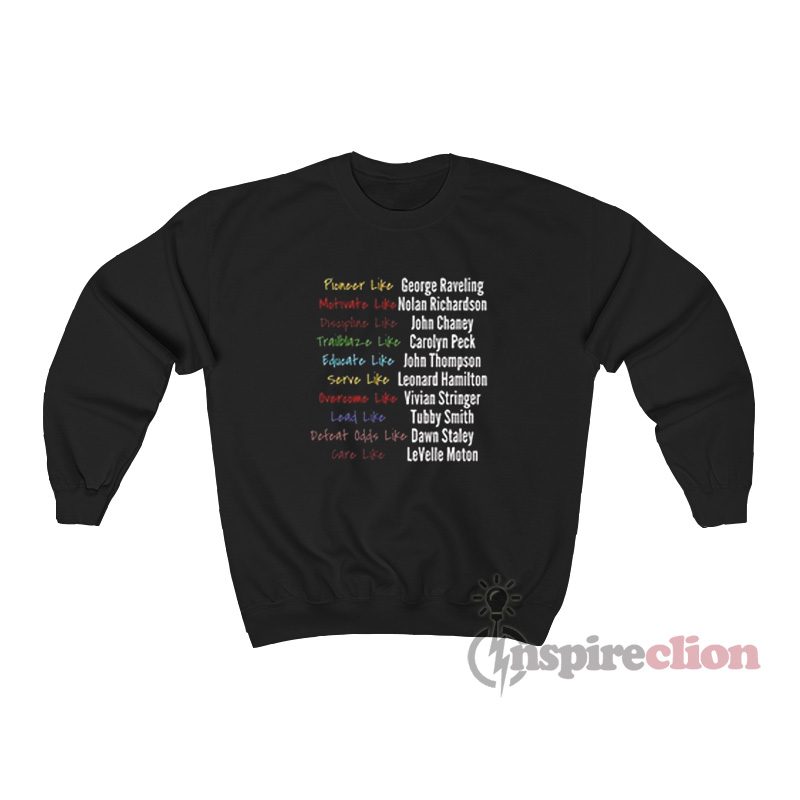 Pioneer Like George Raveling Motivate Like Nolan Richardson Sweatshirt
