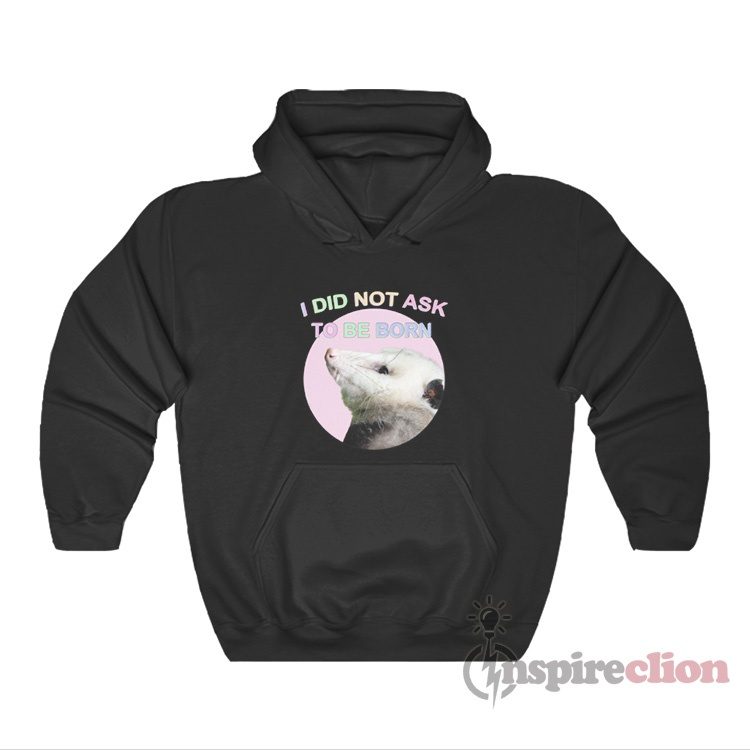 Possum I Did Not Ask To Be Born Hoodie