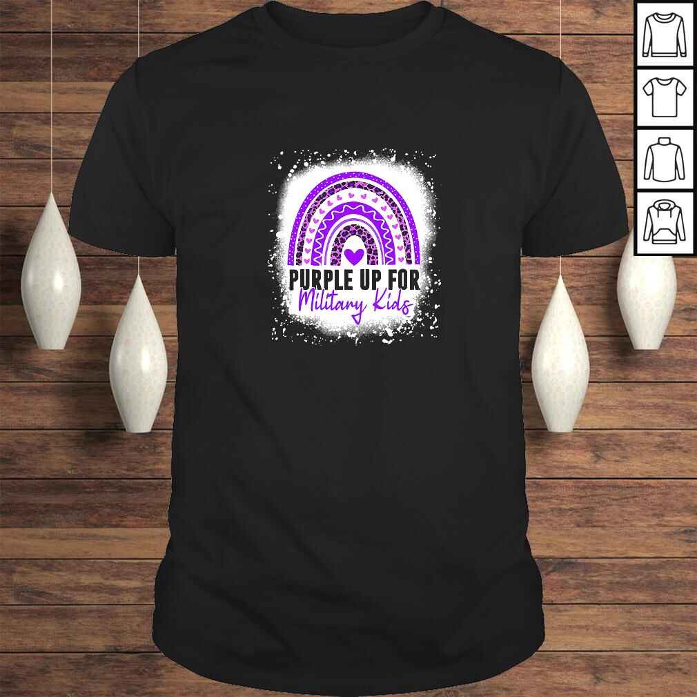 Purple Up For Military Kids Month Of The Military Child Design TShirt