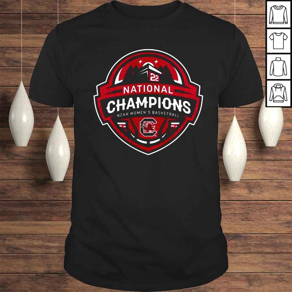 South Carolina Gamecocks Womens 2022 NCAA Womens Basketball National Champions Buzzer Off Logo Shirt