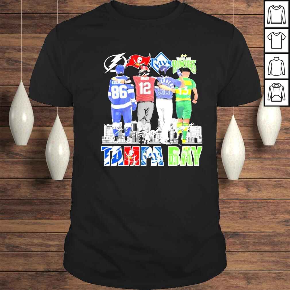 Tampa Bay Sports Nikita Kucherov Tom Brady Randy Arozarena Sebastián Guenzatti signatures shirt