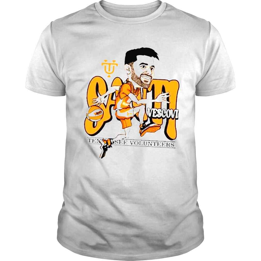 Tennessee volunteers baseball santI vescovI caricature josiah Jordan james shirt