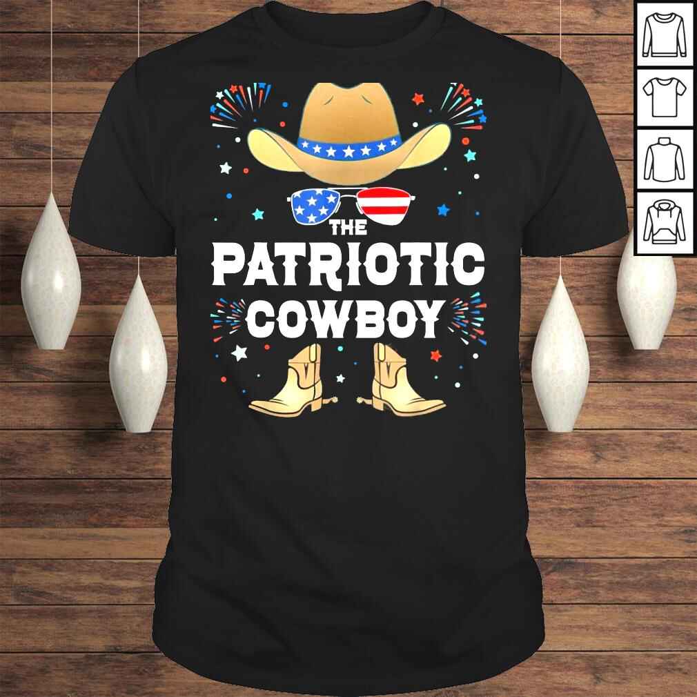 The patriotic cowboy matching family group 4th of july howdy shirt