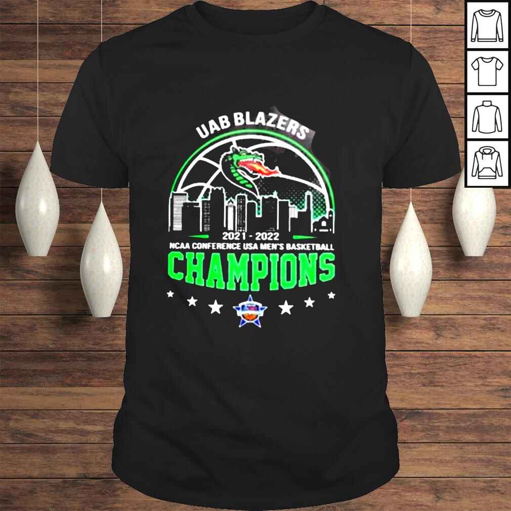 Uab blazers 20212022 ncaa conference usa mens basketball champions shirt