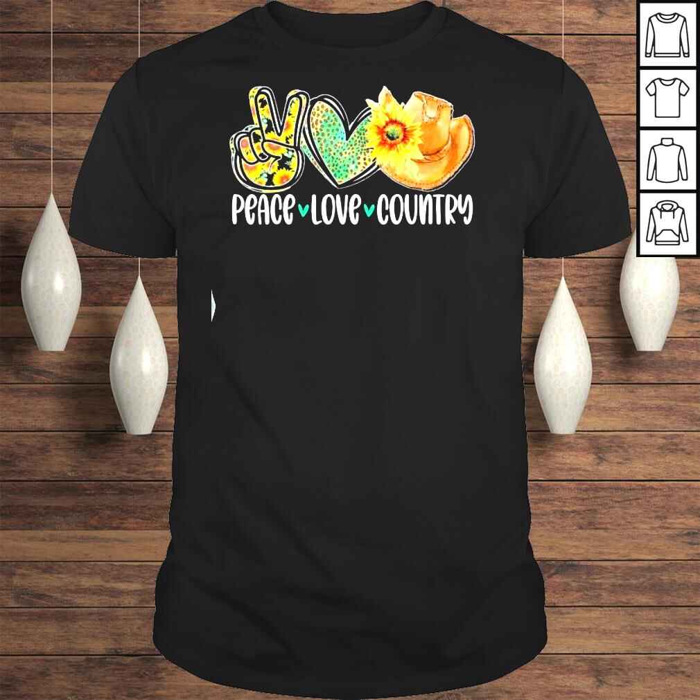 Western Serape Rodeo Texas Mom Peace Love Country Cowboy Hat TShirt