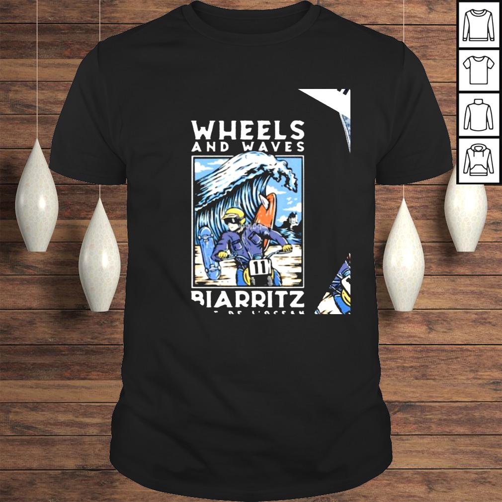 Wheels and waves Biarritz cite de I Ocean 2022 shirt