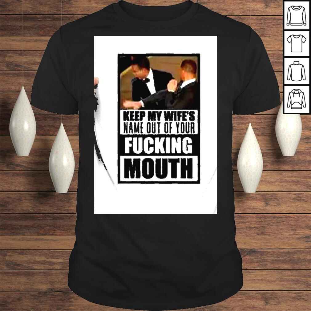 Will Smith Slaps Chris Rock Kepp My Wife Name Out Tshirt