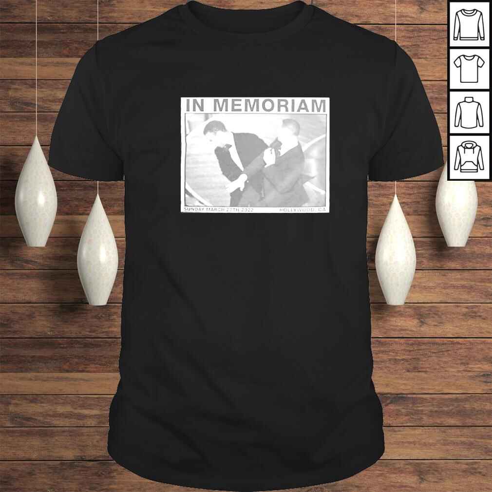 will Smith slaps Chris Rock Oscars 2022 in memoriam shirt
