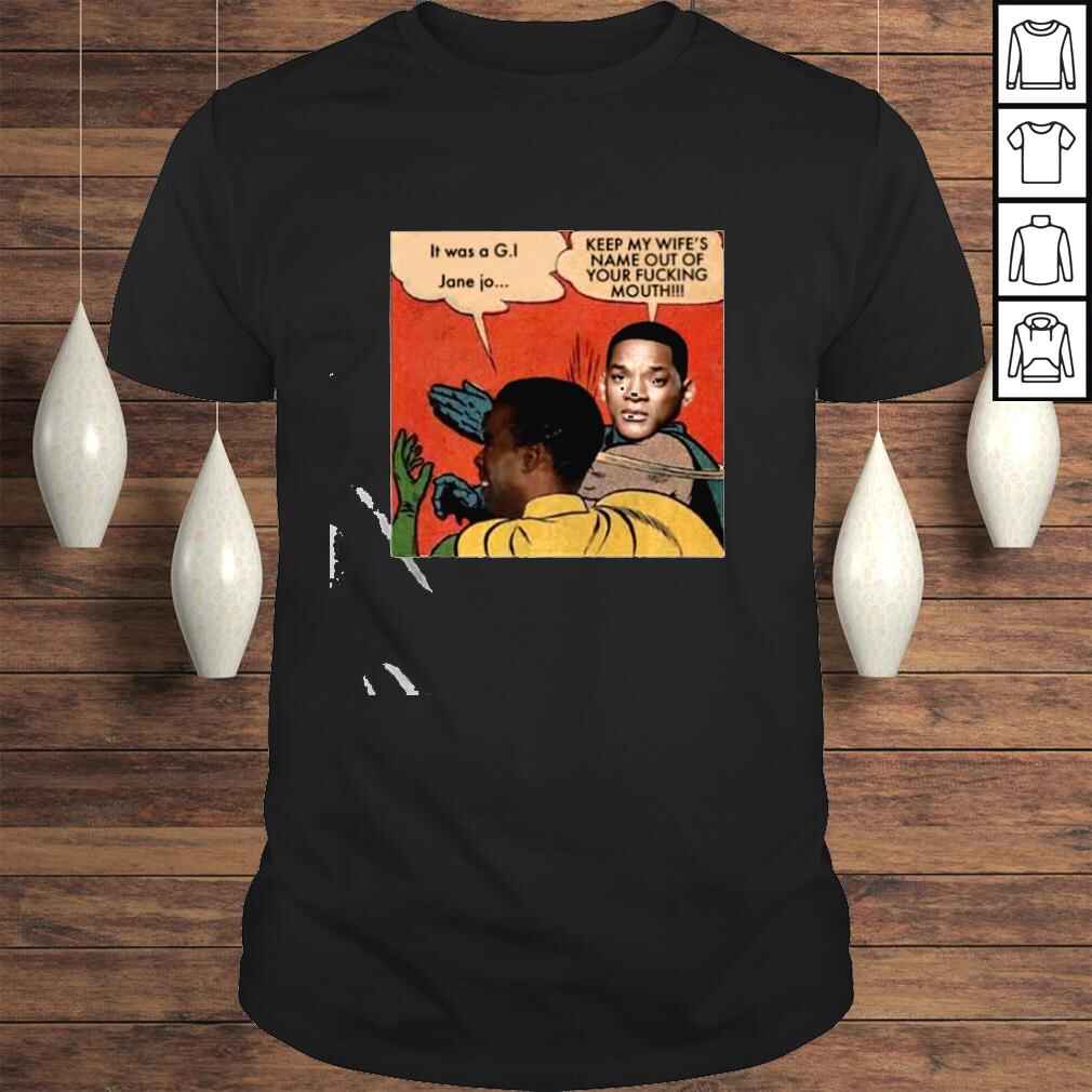 Will Smith slaps Chris Rock Oscars 2022 it was a GI shirt