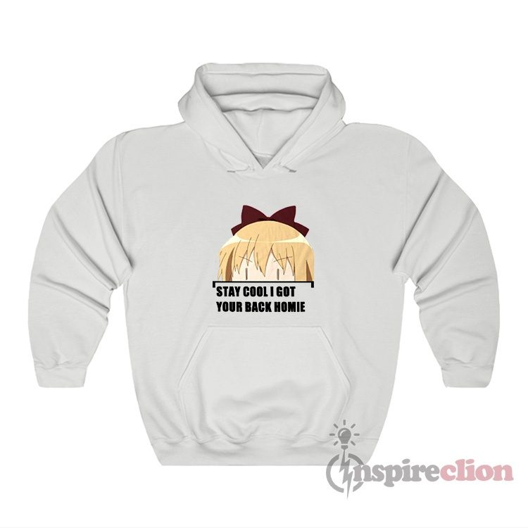 Yuru Yuri Kyoko Smug Anime Girl Stay Cool I Got Your Back Homie Hoodie