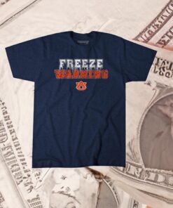 Auburn Football Freeze Warning T-Shirts