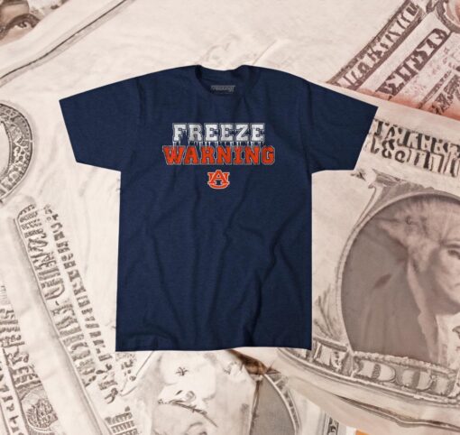 Auburn Football Freeze Warning T-Shirts