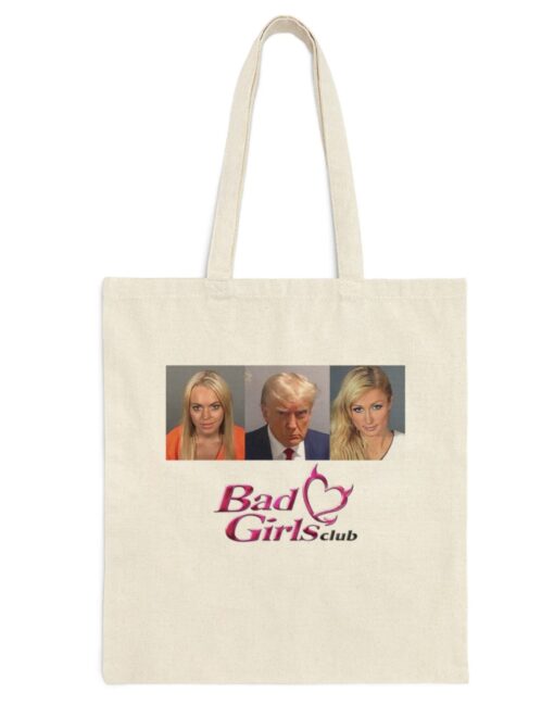 Bad Girl's Club - Donald Trump Mugshot Meme Tote Bagss