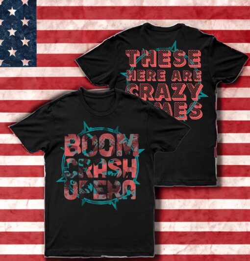 Boom Crash Opera Crazy Dots Black Shirts