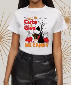 Call Me Cute & Give Me Candy Halloween t-Shirt